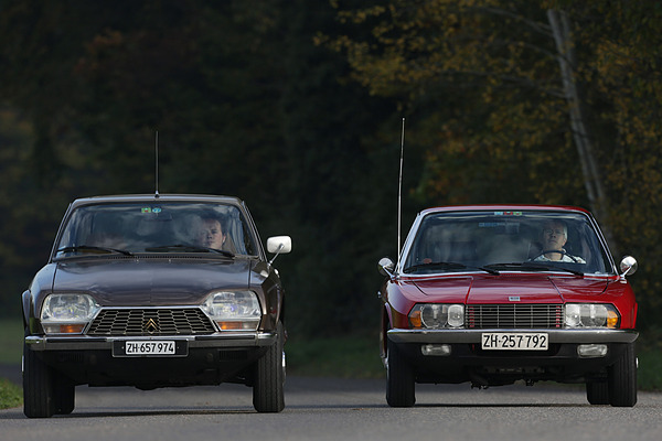 NSU Ro 80 (1972) und Citroën GS Birotor (1974) - der NSU war etwas schneller als der Citroën