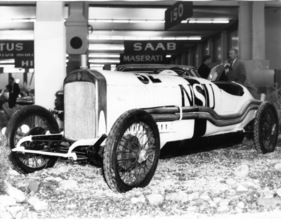 NSU Sechszylinder Rennwagen (1926) - Erinnerung an alte Zeiten auf dem Stand von NSU - Genfer Autosalon 1967