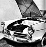 NSU Spider (1964) - vorne bleibt nicht viel Platz für das Gepäck - Benzintank und Kühler brauchen viel Raum