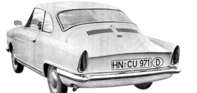 Image: NSU Sport Prinz (1960) - rear view