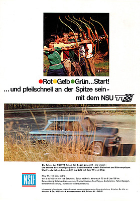 NSU TT (1967) - Werbung für den TT im Jahre 1967