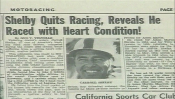 Nach Le Mans 1959 zog sich Carroll Shelby als Rennfahrer zurück - Standbild aus dem Film The Snake and the Stallion