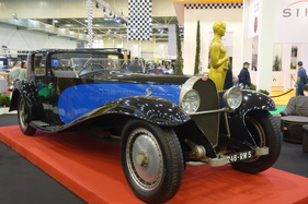 Nachbau eines Bugatti T 41 Royale (1976) für den Film "Rébus", an der Essen Motor Show 2019. Nachbau eines Bugatti T 41 Royale (1976) für den Film "Rébus", an der Essen Motor Show 2019.