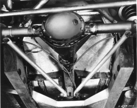 Nash-Healey (1951) - Blick auf die Hinterachse