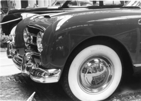 Nash-Healey (1952) - Frontpartie, aufgenommen am Genfer Autosalon 1952
