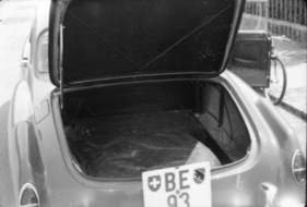 Nash-Healey LeMans Hardtop Sportscar (1953) - Testwagen - Blick in den Kofferraum