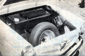 Neckar Jagst 770 Riviera (1962) - kein Platz für Gepäck im "Kofferraum"