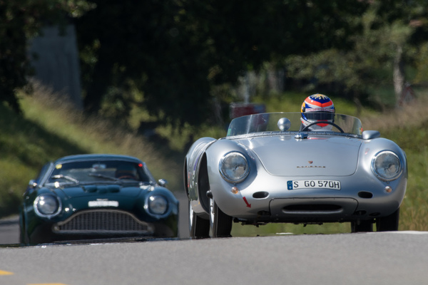 Neel Jani im Porsche 550 Spyder (1957) im Feld Sport- und Tourenwagen 1946-1965 am Grand Prix Suisse Berne Memorial 2018