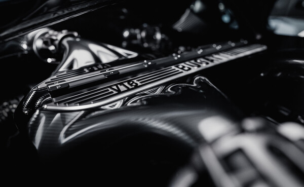 Image: Newly developed V16 engine without turbocharger for the Bugatti Tourbillon