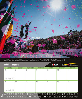 Neue Kalender von McKlein - Desktop Rally 2017 März