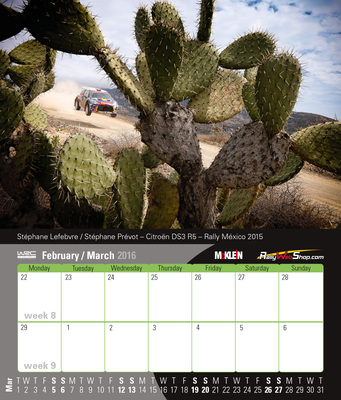 Neue Kalender von McKlein - Desktop Rallye Kalender 2016