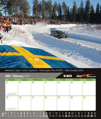Neue Kalender von McKlein - Desktop Rallye Kalender 2016