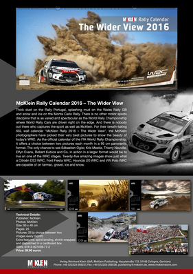 Neue Kalender von McKlein - The Wilder View 2016 Neue Kalender von McKlein - The Wilder View 2016