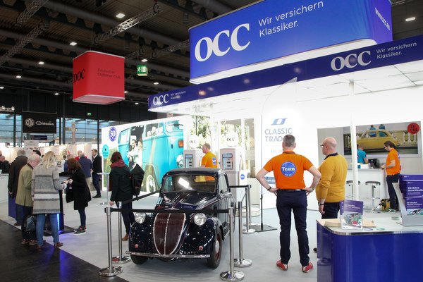 Neuer Auftritt der OCC-Versicherung, aber dem Fiat Topolino blieb man treu - Bremen Classic Motorshow 2020
