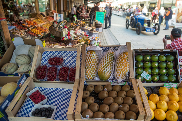 Nicht nur Früchte und Gemüse wurden angeboten, …