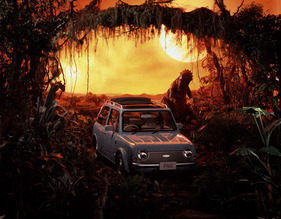 Nissan Pao (1989) - In der japanischen Werbung darf natürlich der Dinosaurier nicht fehlen