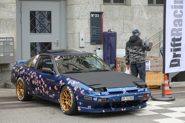 Nissan Silvia (1992) - verkauft als 180SX bis 240SX, hier nicht mehr ganz original - Japanese Car Meeting Kemptthal 2025