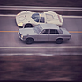 Nissan Skyline 2000 GT-R (1969) zusamen mit dem R380-III in der Steilwand