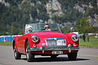 Noch ein MG A auf der Abreise - British Car Meeting in Mollis am 28. August 2016