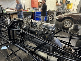 Norman Timbs Special (1948) – Der Buick-Achtzylinder bei der Restaurierung. Der Originalmotor konnte tatsächlich gerettet werden