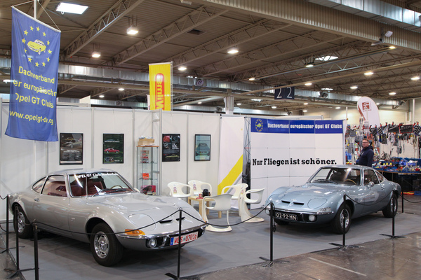 Only flying is more beautiful - Opel GT Club stand - Techno Classica Essen 2019