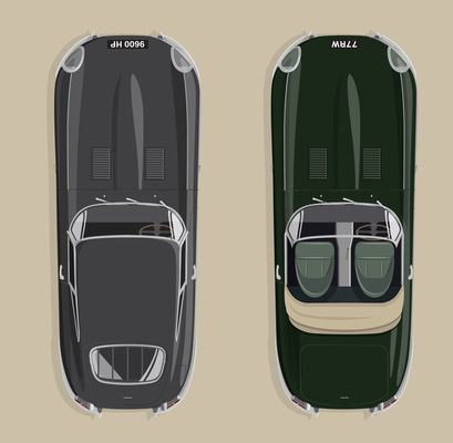 Image: Only available in pairs - Coupé and Roadster with Geneva reminiscences
