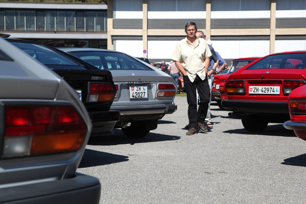 Image: Only rarely do you see such a rich collection of transaxle Alfa Romeo GTV models at non-brand-specific meetings - at the OSMT train on August 7, 2016