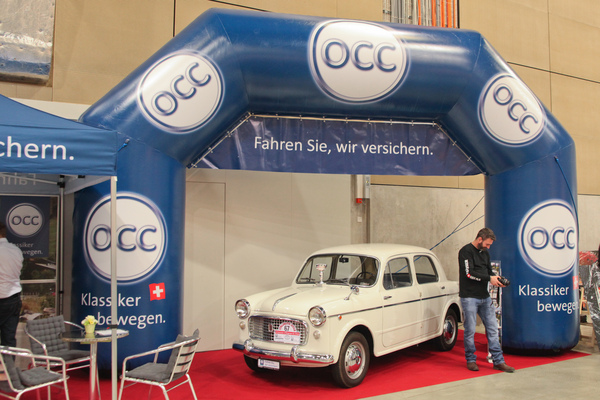 OCC used a Fiat 1100 as a center of attraction - Swiss Classic World 2015