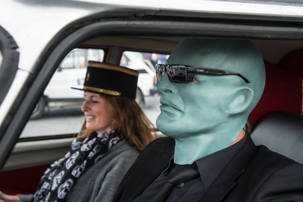 Ob der wohl als Fahrer taugt? - am zweiten Tag der Creme21 2015 auf dem Hockenheimring