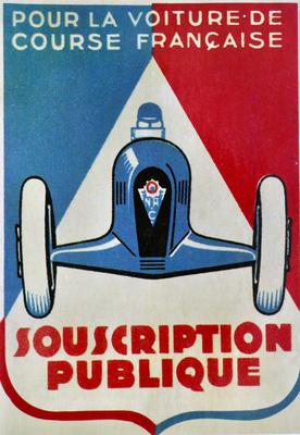 Öffentliche Subskription für einen französischen National-Rennwagen