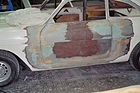 Ogle SX 1000 (1963) - Restaurierung - die geflickte linke Seitenwand