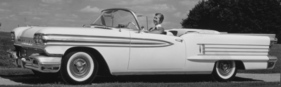 Oldsmobile 98 Convertible Coupé (1958) – Zeitgenössisches Werbefoto (1958)
