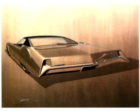 Oldsmobile Toronado (1965) - Entwurfsskizze