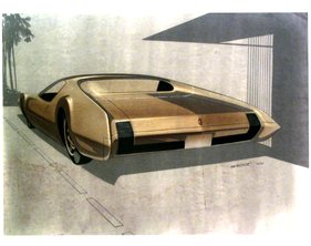 Oldsmobile Toronado (1965) - Entwurfsskizze