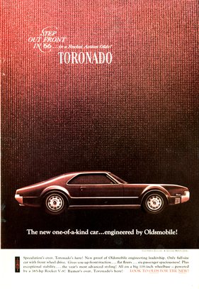 Oldsmobile Toronado (1966) - Werbung in einem US-Magazin