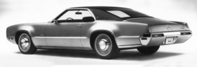 Oldsmobile Toronado (1970) - viele charakteristische Formelemente wurden bei späteren Modellen aufgegeben