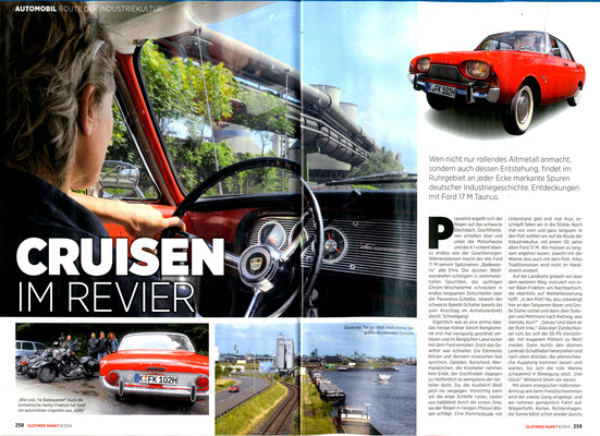 Oldtimer Markt 8/2014 - Ford 17 M Taunus und Industriekultur