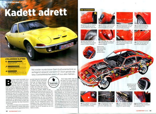 Oldtimer Markt 8/2014 - Kaufberatung Opel GT