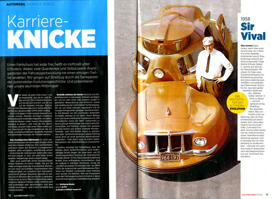 Bild Oldtimer Markt 8/2014 - Skurrile Automobile