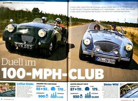 Bild Oldtimer Markt 8/2018 Duell im 100-MPH-Club
