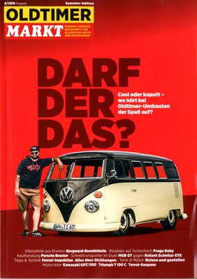 Oldtimer Markt issue 8/2016 - cover page