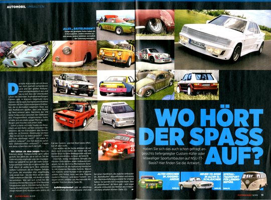 Oldtimer Markt Heft 8/2016 - Umbauten - wo hört der Spass auf?