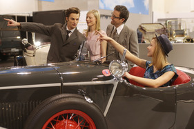 Opel 1,8 Liter Moonlight Roadster (1933) - da geht's hin (Techno Classica 2013)