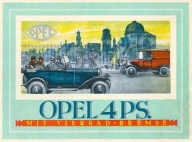 Opel 4/16 PS (1927) – Ab Oktober 1926 dürfen endlich alle vier Räder verzögern