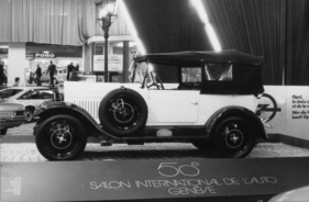 Opel 4/20 PS (1928) - 1016 cm3, 80 km/h Spitze, am 50. Genfer Autosalon