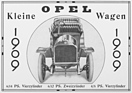 Opel 6/14 PS (1909) - die kleinen Opel gab es mit unterschiedlichen Motoren mit zwei und vier Zylindern