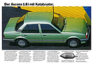 Opel Ascona 1.8i catalytic converter (1985) - Advertisement for the new technology