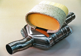 Opel Ascona 1.8i catalytic converter (1985) - the catalytic converter