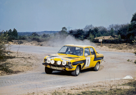 Image: Opel Ascona (1974) - Röhrl and Berger at the 24th International Tulip Rally in the Netherlands in 1974