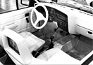 Opel Ascona Cabriolet - ganz in Weiss ausgeschlagen - hergestellt von den beiden Opel-Händlern Häusler und Einath - am Genfer Automobilsalon 1984